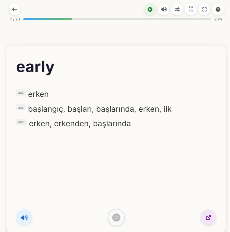 Flash cards